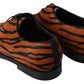 Tiger Pattern Dress Shoes with Pony Hair