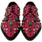 Fuchsia Pink Crystal Patent Flats