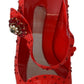 Chic Red Crystal Cinderella Pumps