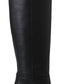 Elegant Black Calf Leather Heeled Boots