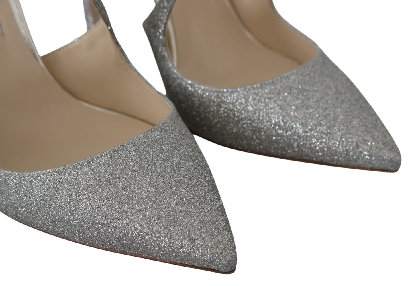 Platinum Ice Lancer Leather Pumps - Elegance Refined