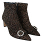 Amethyst Mix Hanover Heeled Glitter Boots