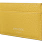 Sunshine Yellow Leather Card Holder