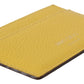 Sunshine Yellow Leather Card Holder