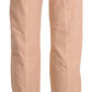 Chic Beige Cropped Cotton Pants