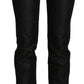 Chic Black Mid Waist Skinny Jeans