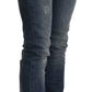 Chic Mid Waist Skinny Denim in Blue Washed