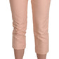 Chic Pink Skinny Capri Pants