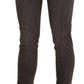 Chic Brown Low Waist Skinny Trousers