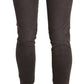 Chic Brown Low Waist Skinny Trousers