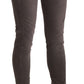 Chic Brown Low Waist Skinny Trousers