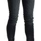 Elegant Low Waist Skinny Black Jeans