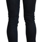 Sleek Black Washed Skinny Jeans