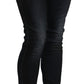 Sleek Black Washed Skinny Jeans