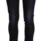 Sleek Black Washed Skinny Jeans