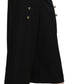 Elegant High Waist Wide Leg Virgin Wool Trousers