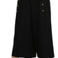 Elegant High Waist Wide Leg Virgin Wool Trousers