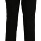 Elegant High Waist Straight Black Pants