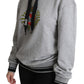 Exclusive Hooded Gray Cotton Sweater