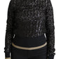 Elegant Sequined Turtleneck Sweater