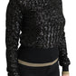 Elegant Sequined Turtleneck Sweater