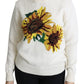 Elegant Knitted Sunflower Sweater