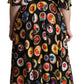 Chic Multicolor Maxi Desserts Print Dress