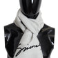 Elegant Monochrome Wool-Silk Blend Scarf