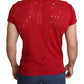 Radiant Red Cotton Tee Perfect For Everyday Style