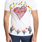 Chic Saint Valentine Print Crew Neck T-Shirt