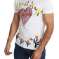 Chic Saint Valentine Print Crew Neck T-Shirt