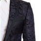 Elegant Silk Blend Martini Blazer in Blue