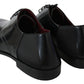 Elegant Black Leather Derby Shoes