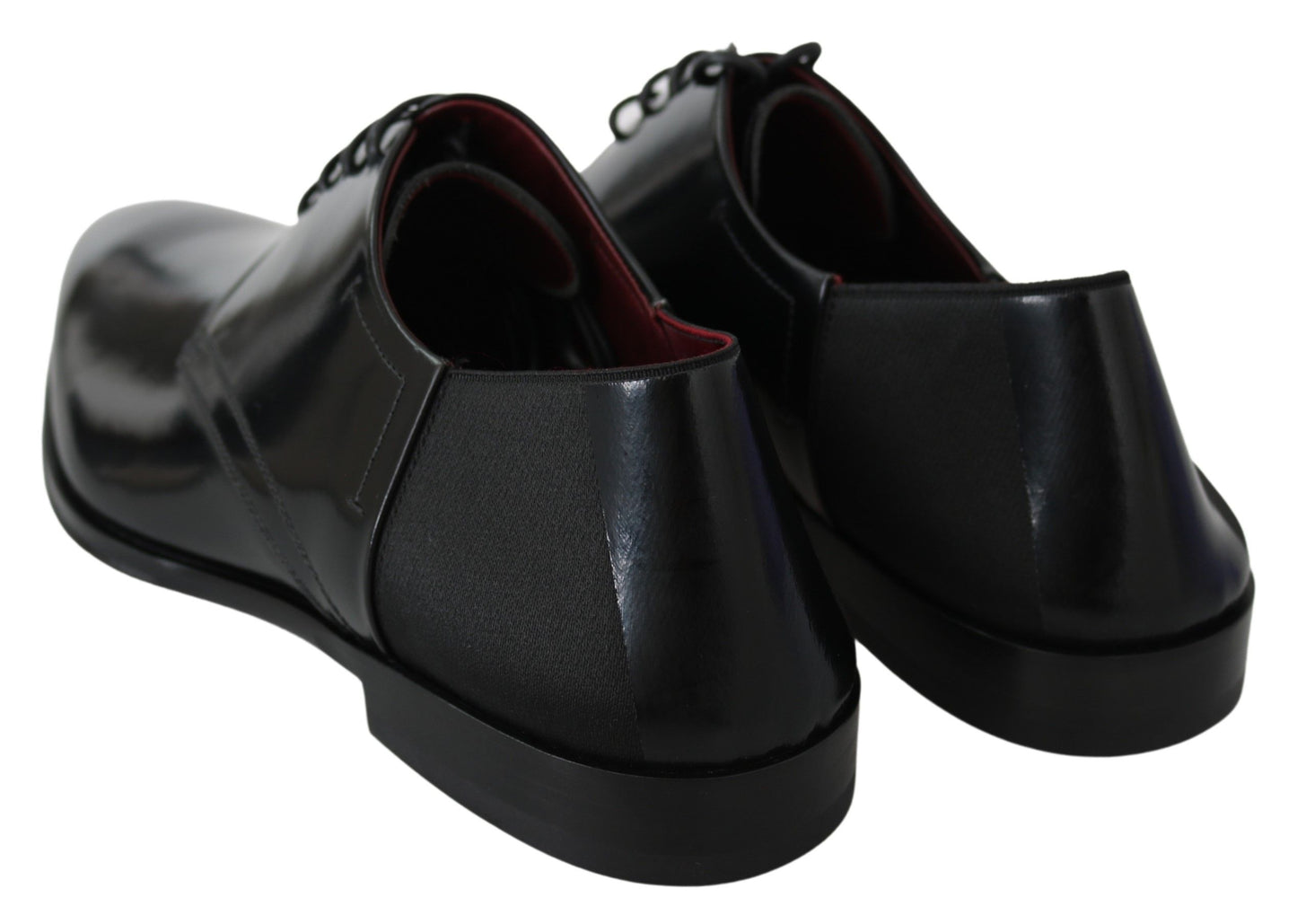 Elegant Black Leather Derby Shoes