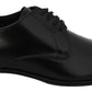 Elegant Black Leather Derby Shoes