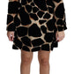 Chic Giraffe Print Shift Mini Dress