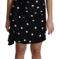 Elegant Polka Dot Silk Charmeuse Dress