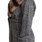 Elegant Cashmere Cardigan with Rabbit Fur Collar