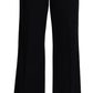 Elegant Cashmere Wide Leg Trousers