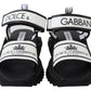 Super King Slider Sandals in Monochrome