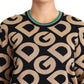 Elegant Multicolor Wool Blend Sweater