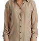 Elegant Beige Silk Shirt