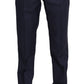 Elegant Slim Fit Wool Blend Dress Pants