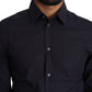 Navy Blue Slim Fit Gold Series Dress Shirt