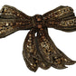 Elegant Silk Rhinestone Bow Tie