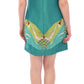 Elegant Embroidered Green Mini Dress