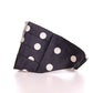 Elegant Silk Black Polka Dot Cummerbund