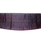 Elegant Silk Black Cummerbund with Red Polka Dots