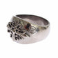 Sterling Silver Rhodium Men's Statement Ring