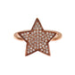 Dazzling Pink Gold Plated Sterling Silver CZ Ring